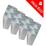 Pack de 4 appliques pyramide inox 32 led smd 9w finition inox lumihome® Pack de 4 appliques pyramide inox 32 led smd 9w finition inox lumihome®