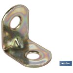Pack de 40 �querres d'angle 50 mm en acier galvanis�