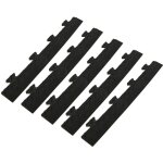 Pack 5 bordures males pour dalle pvc noire clipsable sol antid�rapant carr� garage atelier ps50crn / ...