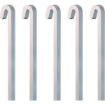 Arti teq - pack 5 tiges carr�es droites alu 20 kg - 4 mm - accessoire cimaise tableau gris , 100 cm