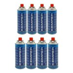 Pack de 8 cartouches gaz 227g butane kemper