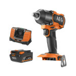 Aeg - pack 18v - boulonneuse � chocs brushless 700 nm - batterie 4. 0 ah - chargeur