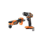 Aeg - pack perceuse  percussion - perceuse - visseuse d'angle - 18 v - subcompact - brushless