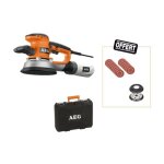 Aeg - pack ponceuse excentrique 150mm 440 w ex 150 ed set - 25 abrasifs un plateau de ponage et une ...