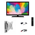 Pack antarion tv led 21. 5  54cm full hd 12v + support tv 180� camping - car