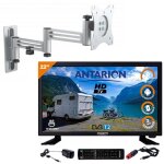 Pack antarion tv led 21. 5  54cm tlviseur full hd smart tv + support tv double bras