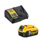 Dewalt - pack nergie 18v xr li - ion (1x 5. 0 ah) avec chargeur rapide dcb184dcb115