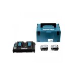 Pack �nergie makita bl1850b 197629 - 2 - 18v - 2 batteries - 5ah - en coffret makpac