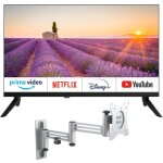 Pack equinoxe t�l�viseur 22  smart tv camping - car + antarion support