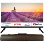 Pack equinoxe t�l�viseur 22'' smart tv camping - car + barre de son