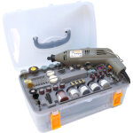 Pack mini meuleuse 130w avec 210 accessoires