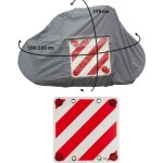 Pack optima b�che pour porte - v�lo sur paroi arri�re 4 v�los + panneau de signalisation r�fl�chissant ...