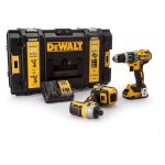 Pack perceuse � percussion dcd796 et visseuse � chocs dcf887 18v (2x2, 0 ah) - dewalt dck266d2