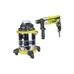 Pack ryobi aspirateur eau et poussière - 1250w - 20l - rvc - 1220i - g - perforateur burineur sdsplus ... Pack ryobi aspirateur eau et poussière - 1250w - 20l - rvc - 1220i - g - perforateur burineur sdsplus ...