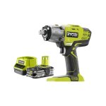 Pack ryobi boulonneuse � chocs 18v one + r18iw3 - 0 - 1 batterie 2. 5ah - 1 chargeur rapide rc18120 - ...