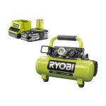 Ryobi - pack compresseur  cuve 18v one plus - 4l r18ac - 0 - 1 batterie 2. 5ah - 1 chargeur rapide rc18120 ...
