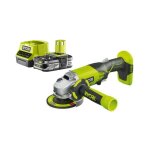 Ryobi - pack meuleuse d'angle 18 v one + r18ag - 0 - 1 batterie 2. 5ah - 1 chargeur rapide rc18120 - ...