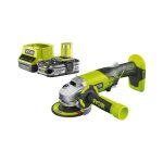 Ryobi - pack meuleuse d'angle 18 v one + r18ag - 0 - 1 batterie 2. 5ah - 1 chargeur rapide rc18120 - ...