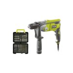 Pack ryobi perceuse � percussion rpd1200 - k - 1200w - coffret de 60 accessoires - rak60ddf