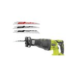 Pack ryobi scie sabre r18rs - 0 - 18v one + - sans batterie ni chargeur - lot de 3 lames rak3rbwm sp�ciales ...