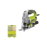 Ryobi - pack scie sauteuse pendulaire �lectrique 680w rjs1050 - k - coffret de 10 lames rak10jsb