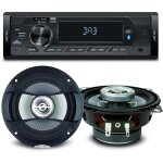 Pack sono voiture auto radio newone ar390dab 80 watts + 2 haut parleurs 10cm 80w
