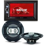 Pack sono voiture autoradio rmd803dab - b 4x75w + 2 haut parleurs 16, 5m 120w