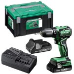 Pack visseuse perceuse compacte hikoki 18v 3ah li - ion brushless ds18ddwqz