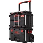 Packout 3 pièces milwaukee - boîtes à outils robuste empilable + trolley ultra résistant Packout 3 pièces milwaukee - boîtes à outils robuste empilable + trolley ultra résistant