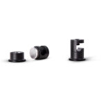 Gaine cble suspension plafond gestion cbles lampe porte - cble crochet plafond noir jeu de 2, crochet ...