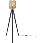 Paco home lampadaire moderne salon chambre aspect rotin boho corbeille e27 beige (28 cm), lampadaire ...