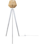 Paco home - lampadaire moderne salon chambre aspect rotin boho corbeille e27 beige (33 cm), lampadaire ...