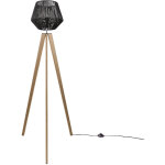 Paco home - lampadaire moderne salon chambre aspect rotin boho corbeille e27 noir (�33 cm), lampadaire ...
