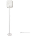 Paco home - lampadaire moderne salon chambre aspect rotin boho corbeille lampadaire e27 un pied blanc, ...