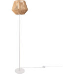 Paco home - lampadaire moderne salon chambre aspect rotin boho corbeille lampadaire e27 un pied blanc, ...