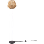 Paco home - lampadaire moderne salon chambre aspect rotin boho corbeille lampadaire e27 un pied noir, ...