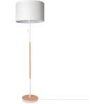 Paco home - lampadaire salon abat - jour tissu lampe � poser textile e27 veilleuse blanc (�45. 5 cm), ...