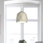 Luminaire � suspension , e27, luminaire pour s�jour, salle � manger, cuisine, r�glable en hauteur b�ton ...