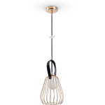 Paco home - suspension salon vintage g9 luminaire cage salle � manger m�tal industriel lampe � suspension, ...