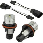 Paire ampoules led blanc 8000k pour phares angel eyes e39 e53 e60 e63 e64 e66 e87 s�rie 5 6 7 x3 x5