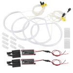 Paire d'anneaux angel eyes ccfl blancs - haute luminosit�, pour bmw e46