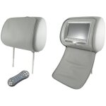 Paire d'appui - tte de voiture avec moniteur lcd 7 pouces, dvd, usb, carte sd et rabat