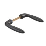 Thirard - paire de b�quilles beluga pour porte, carr� 7mm, 1 port�e, marron - thirard
