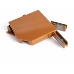 Paire de joues de coffre pour volet pan coup� 45� - 137mm - ch�ne dor�