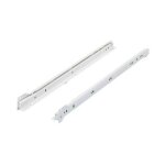 Hettich - paire de coulisses � galets fr402 l. 250 mm - charge 25 kg - blanc - 106161101