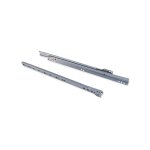 Emuca paire de coulisses � roulettes pour tiroirs, fermeture avec chute, 800 mm, sortie partielle, gris ...