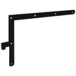 Paire d'�querres de volet festonn�es droite et gauche d16 40 x 800 mm en acier phor�tique noir - torbel ...