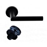 Klose besser ? paire de poign�es de porte inox 304 noir mat ? angle vif ? pour portes 35 � 60 mm ? bloqu� ...
