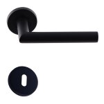 Klose besser ? paire de poign�es de porte d'entr�e inox 304 noir mat ? angle vif ? compatible portes ...