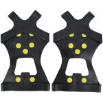 Une paire de prot�ge - chaussures antid�rapants � 10 crampons pour randonn�e hivernale (taille l)